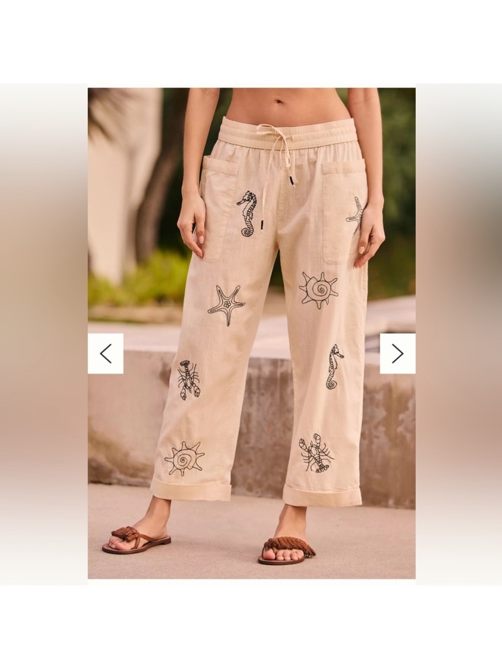 NWT Anthropologie Sea Life Pants Small / Medium
